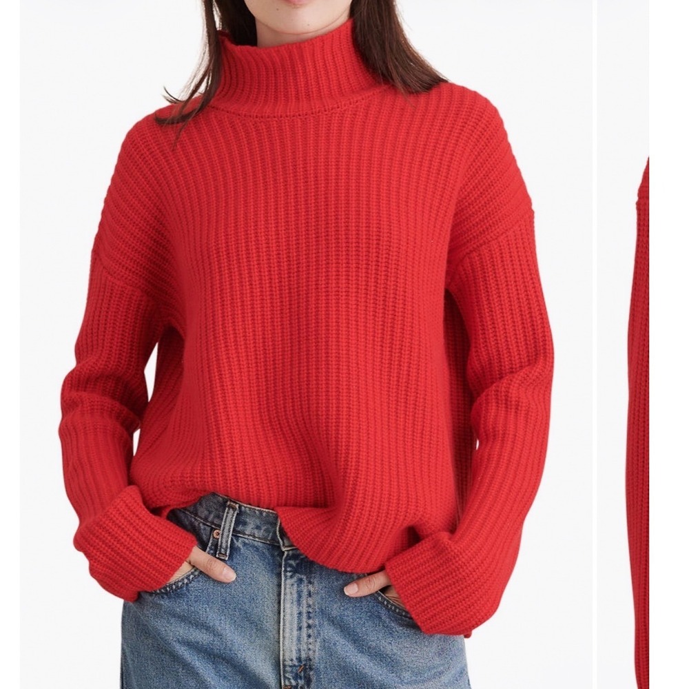 Alex Mill Seattle Wool Cashmere Sweater Mock Neck Knit Size Small